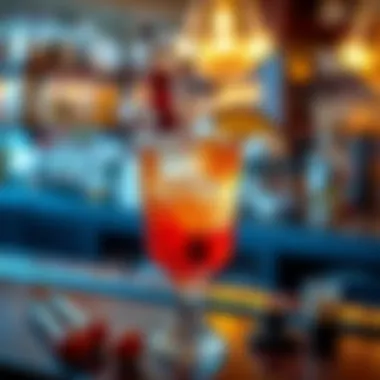 Innovative Garnishes in Cocktail Crafting Creative cocktail garnishes showcasing innovation