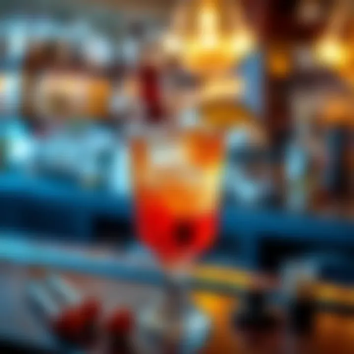 Innovative Garnishes in Cocktail Crafting Creative cocktail garnishes showcasing innovation