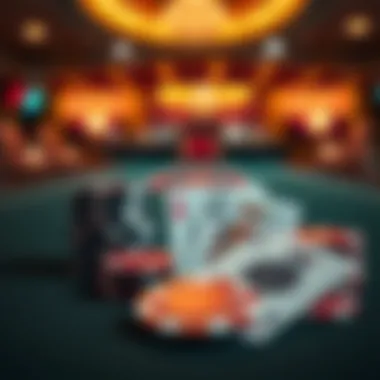 Opportunities in Poker Freerolls Chips and cards representing poker opportunities