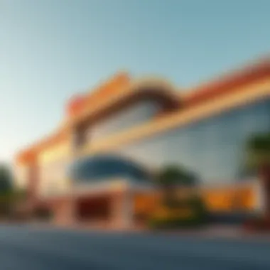 Exterior view of the new casino showcasing its modern architecture