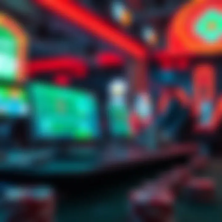 Illustration of VPN technology enhancing online gaming