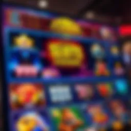 A visual representation of a vibrant online casino interface showcasing various slot games.
