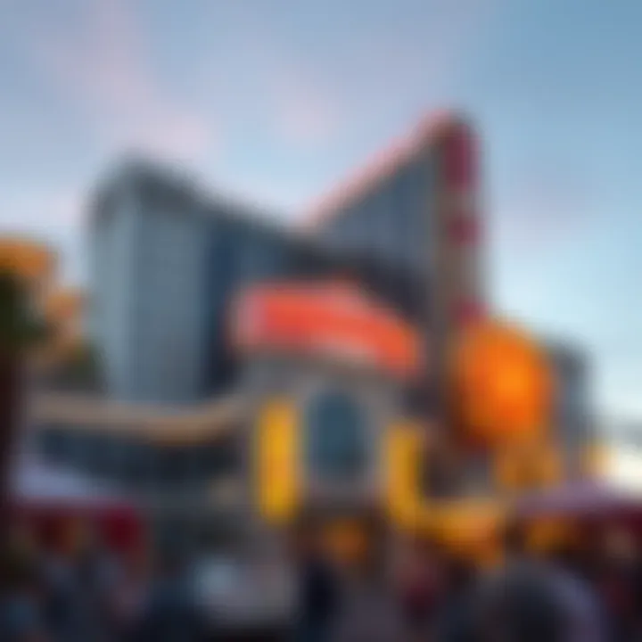 Exterior view of The Paragon Casino showcasing its architectural design