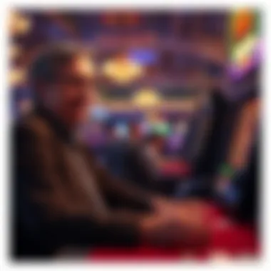 A serene setting depicting responsible gaming practices