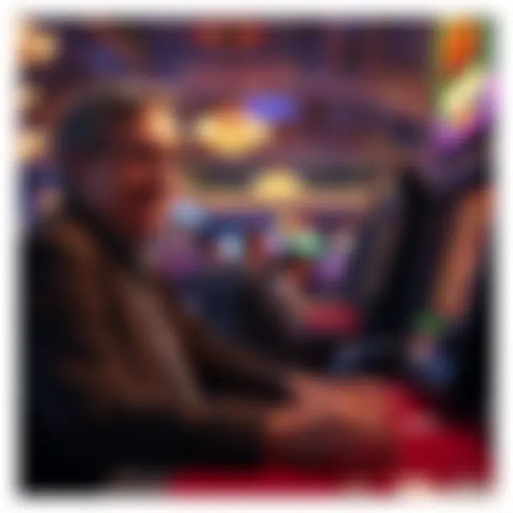 A serene setting depicting responsible gaming practices