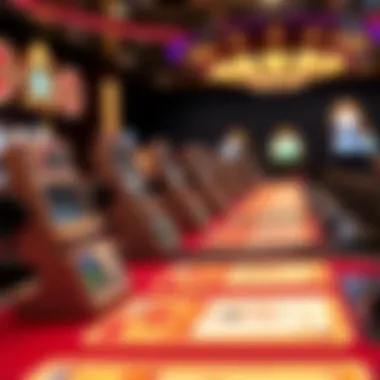 Age Verification Systems at Gaming Tables Close-up of gaming tables with age verification systems