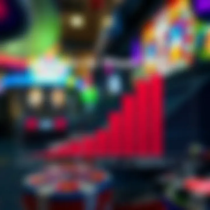 Graph illustrating Return to Player (RTP) rates for different slot games