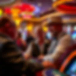 Dynamic interaction between a casino host and guests
