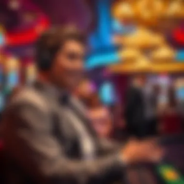 Casino host building relationships with patrons