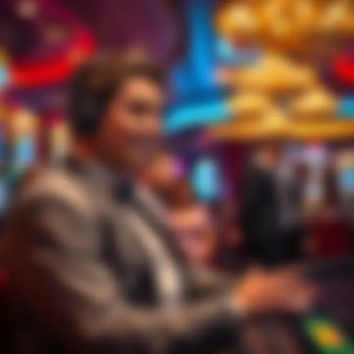 Casino host building relationships with patrons