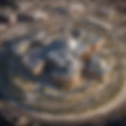 Aerial view of Winstar World Casino showcasing its vast complex