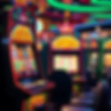 A vibrant depiction of the Wizard of Oz slot machine in a Las Vegas casino