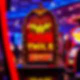 Intricate design of the Wonder Woman slot machine