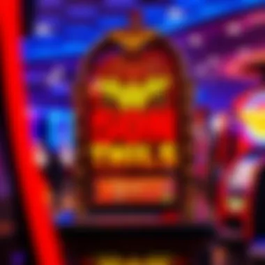 Intricate design of the Wonder Woman slot machine