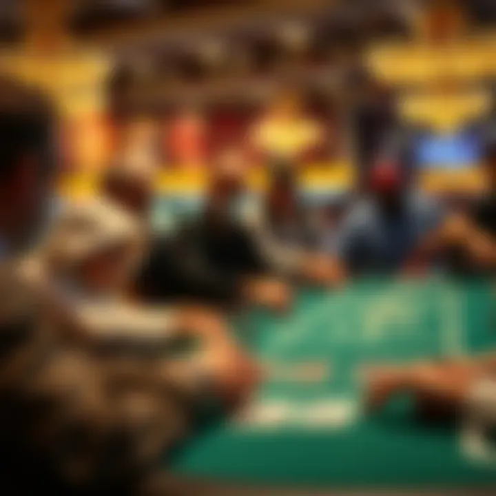 WPT tournament overview with players at the table
