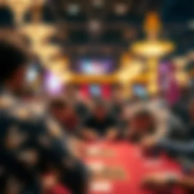 A vibrant scene of poker tables at WSOP Las Vegas 2022