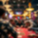 Intense Competition at the WSOP Las Vegas 2022 A vibrant scene of poker tables at WSOP Las Vegas 2022